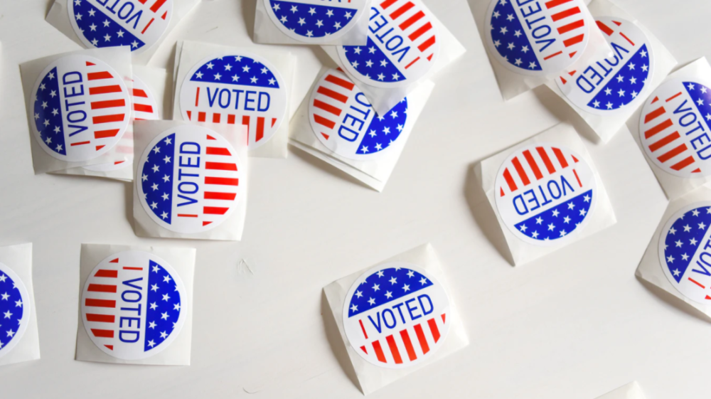 Stickers for voting in the United States