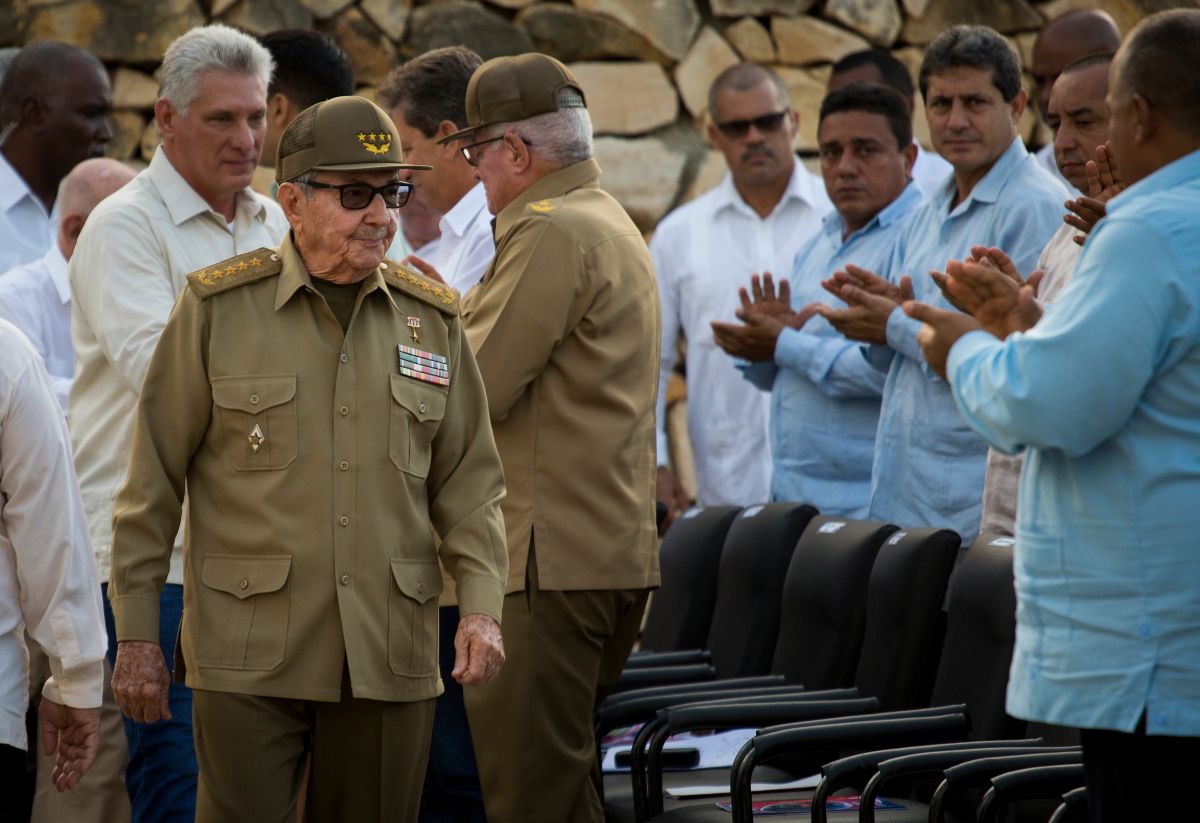 Raul Castro attends Cuba's celebration marking the 150th anniversary of the 1868 Cuban War of Independence in October 2018.