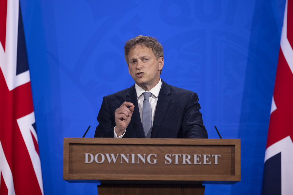 UK Transport Minister Grant Shapps outlined how England will begin allowing international travel during a press conference on May 7. (Photo: 10 Downing Street)