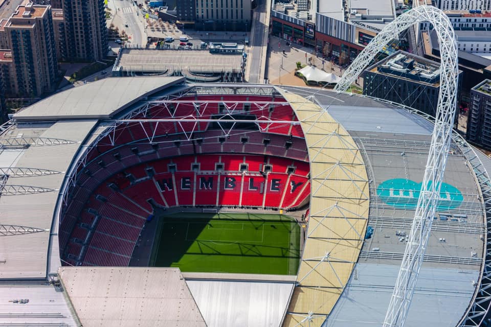 Wembley Stadium in London will host several UEFA matches during the men's tournament, including the semi-final and final matches. (Photo: Wembley Stadium / Facebook)