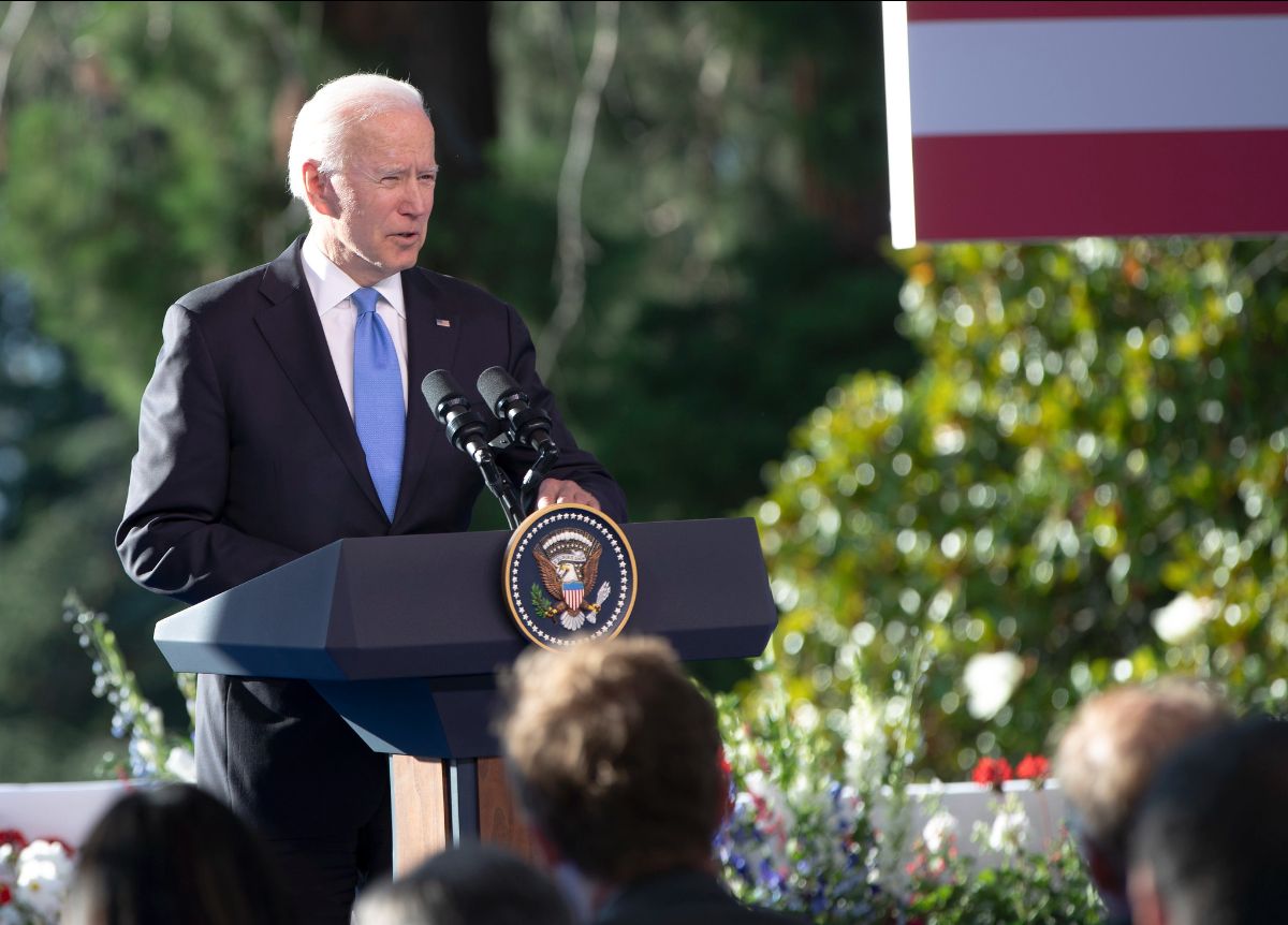 U.S. President Joe Biden spoke to the press after he and Russian President Vladimir Putin held talks in Geneva, Switzerland, on June 16. (Photo: U.S. Mission Photo / Eric Bridiers)