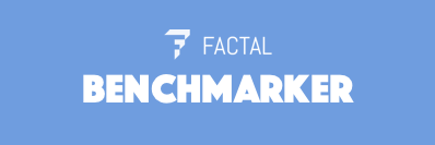 The graphic for Factal's Benchmarker is in blue.