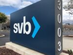 The entry sign of Silicon Valley Bank's headquarters