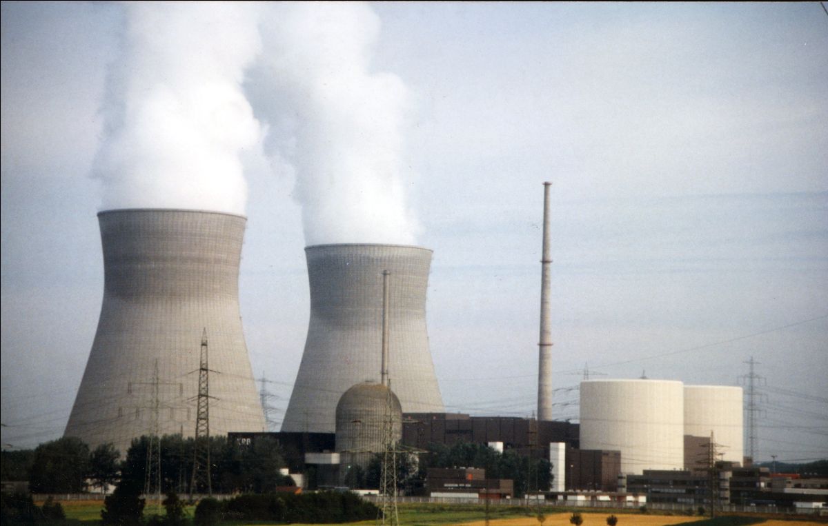 The cooling towers of the Gundremmingen nuclear power plant in Germany are pictured above. The plant was shut down at the end of 2021 as part of the German nuclear phase out.