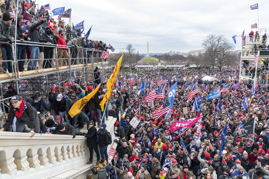 Pro-Trump rioters stormed the U.S. Capitol in Washington, D.C., on Jan. 6, 2021, as part of an effort to overturn the 2020 presidential election results. (Photo: Flickr / Blink O'fanaye)